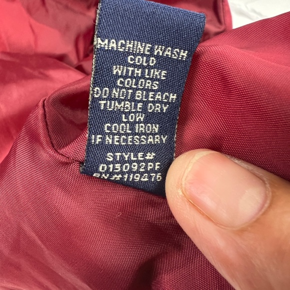 US Polo Ralph Laurent Burgundy Puffer Vest XL for Kids - Picture 11 of 15